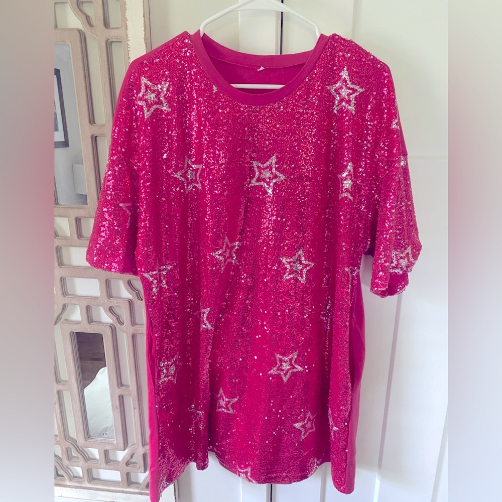 NWOT Sequin Star Dress or Tunic